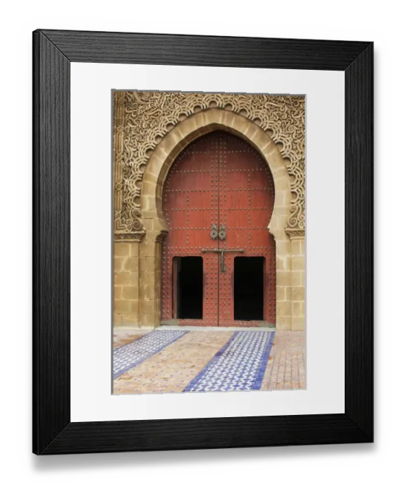 Framed Print : Africa, Morocco, Meknes. Gate to Mausoleum of Moulay Ismail Framed Print : Africa, Morocco, Meknes. Gate to Mausoleum of Moulay Ismail