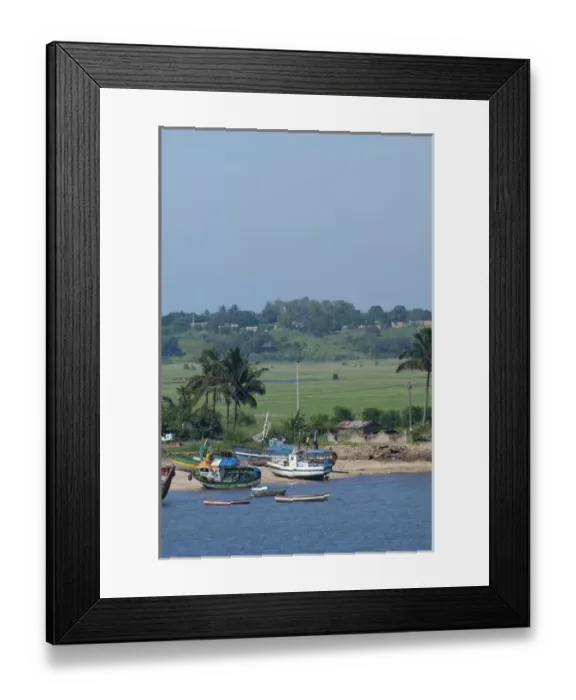Framed Print : Africa, Mozambique, Maputo. Waterfront views around the port area of the capital city of Maputo
