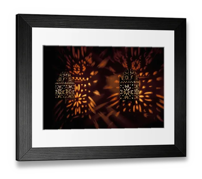 Framed Print : Africa, Namibia, Etosha National Park. Shadow patterns from two lanterns at the Mushara Lodge Framed Print : Africa, Namibia, Etosha National Park. Shadow patterns from two lanterns at the Mushara Lodge