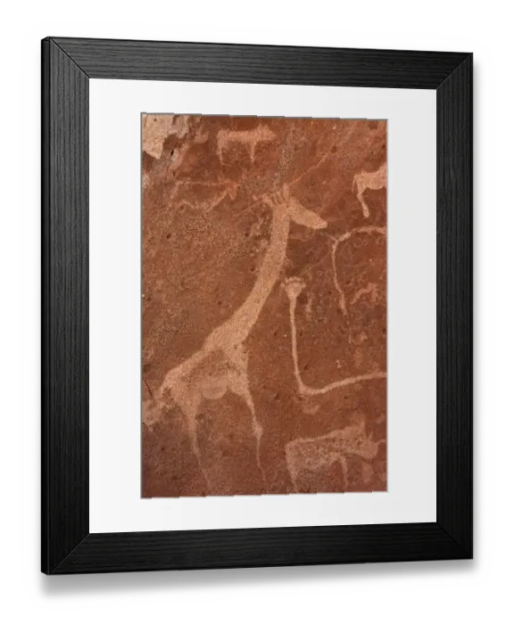 Framed Print : Africa, Namibia, Damaraland, Twyfelfontein. Close-up of rock engravings or petroglyphs Framed Print : Africa, Namibia, Damaraland, Twyfelfontein. Close-up of rock engravings or petroglyphs