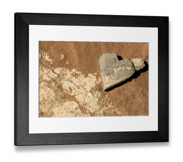 Framed Print : Africa, Namibia, Namib-Naukluft Park. Heart-shaped rock Framed Print : Africa, Namibia, Namib-Naukluft Park. Heart-shaped rock