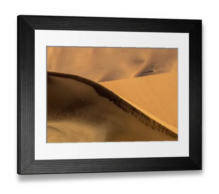 Framed Print : Africa, Namibia, Namib-Naukluft Park. Abstract of side-lit sand dunes. Credit as Framed Print : Africa, Namibia, Namib-Naukluft Park. Abstract of side-lit sand dunes. Credit as