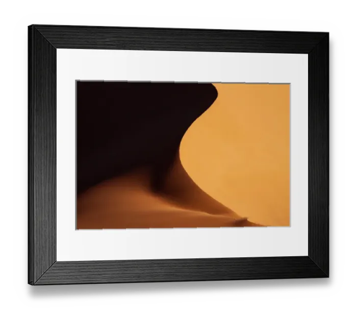 Framed Print : Africa, Namibia, Namib-Naukluft Park. Red sand dune abstract