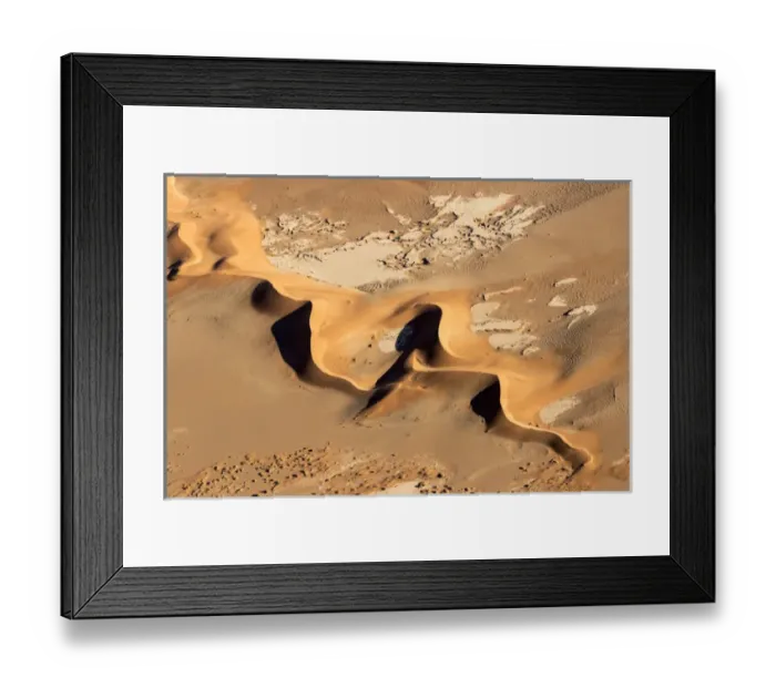 Framed Print : Africa, Namibia, Namib-Naukluft Park. Aerial of desert landscape Framed Print : Africa, Namibia, Namib-Naukluft Park. Aerial of desert landscape
