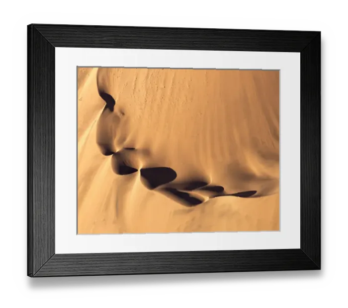 Framed Print : Africa, Namibia, Namib-Naukluft Park. Aerial of desert landscape