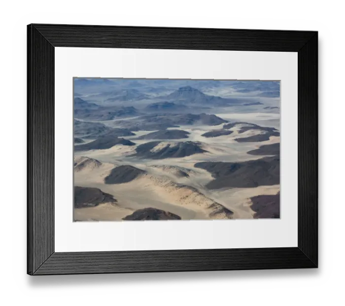 Framed Print : Africa, Namibia, Damaraland. Aerial view of the mountains covered with grasses in Framed Print : Africa, Namibia, Damaraland. Aerial view of the mountains covered with grasses in
