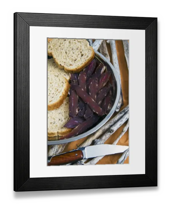 Framed Print : Biltong is a kind of cured meat (South Africa and Namibia), Pemmican (U. S. A. and Canada) Framed Print : Biltong is a kind of cured meat (South Africa and Namibia), Pemmican (U. S. A. and Canada)