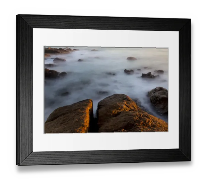 Framed Print : Africa, South Africa. Sunset on ocean and shore rocks near Boulderbaai. Credit as Framed Print : Africa, South Africa. Sunset on ocean and shore rocks near Boulderbaai. Credit as