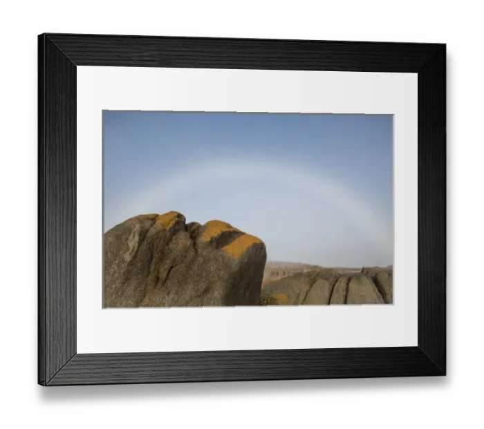 Framed Print : Africa, South Africa, Boulderbaai. Rock resembles profile of human head. Credit as