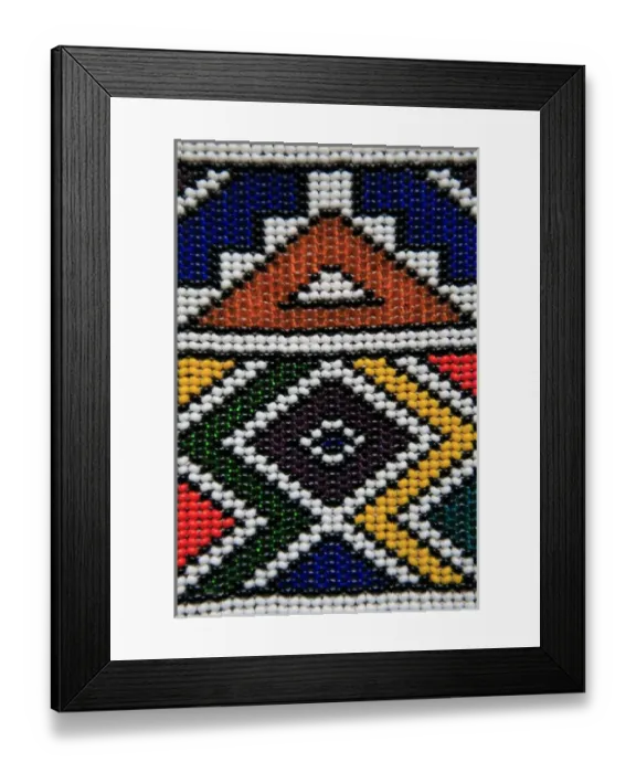 Framed Print : Africa, South Africa. Traditional beaded art Framed Print : Africa, South Africa. Traditional beaded art