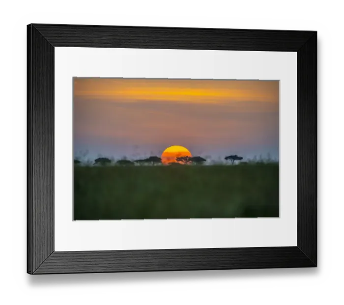 Framed Print : Africa, Tanzania, sunset Framed Print : Africa, Tanzania, sunset