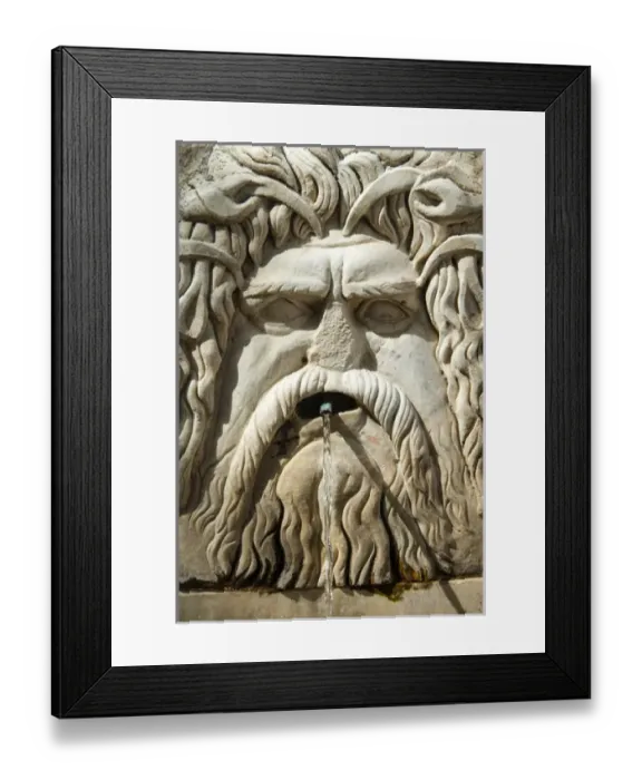Framed Print : Roman fountain high relief, Carthage National Museum, Byrsa Hill, Punic site of Carthage
