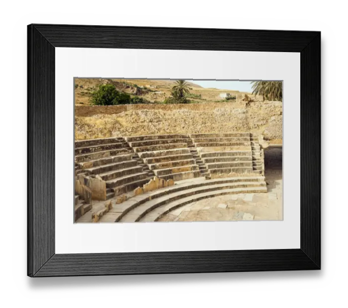 Framed Print : The Theater, Roman ruins of Bulla Regia, Tunisia, North Africa Framed Print : The Theater, Roman ruins of Bulla Regia, Tunisia, North Africa