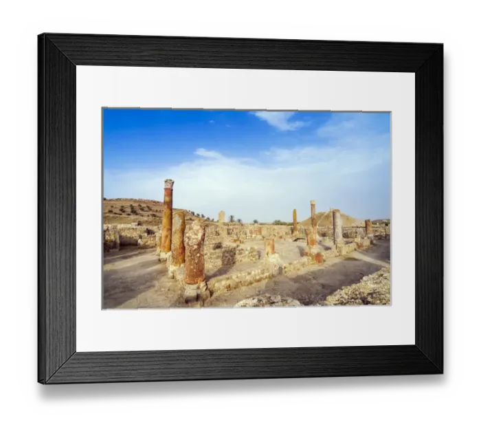 Framed Print : Interior garden of House Of Hunt, Bulla Regia Archaeological Site, Tunisia, North Africa Framed Print : Interior garden of House Of Hunt, Bulla Regia Archaeological Site, Tunisia, North Africa