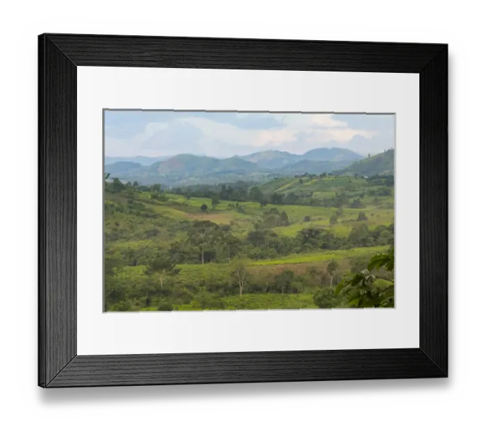 Framed Print : Africa, Uganda, Ishasha, Queen Elizabeth National Park. Territorial view near Mweya Framed Print : Africa, Uganda, Ishasha, Queen Elizabeth National Park. Territorial view near Mweya