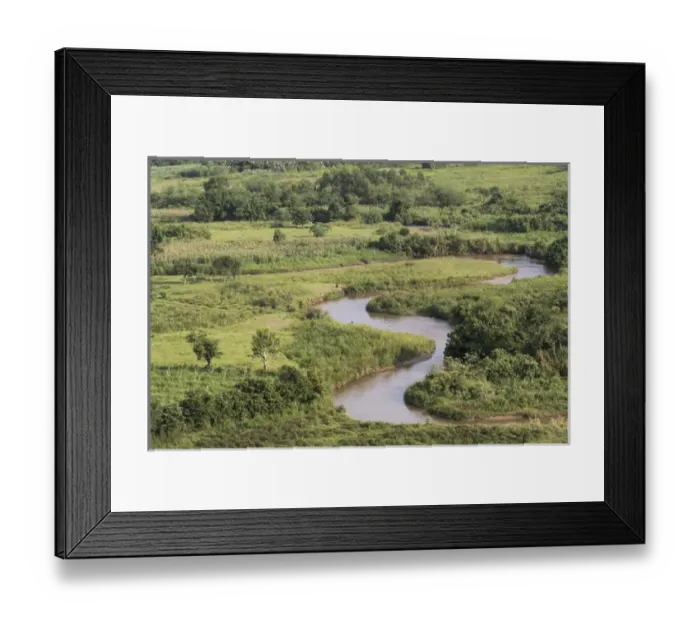 Framed Print : Africa, Uganda, Ishasha, Queen Elizabeth National Park. Tributary of the Kazinga Channel near Mweya Framed Print : Africa, Uganda, Ishasha, Queen Elizabeth National Park. Tributary of the Kazinga Channel near Mweya