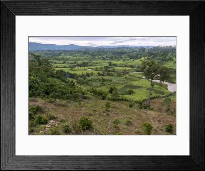 Framed Print : Rural scene near Bwindi Impenetrable Forest. Uganda Framed Print : Rural scene near Bwindi Impenetrable Forest. Uganda