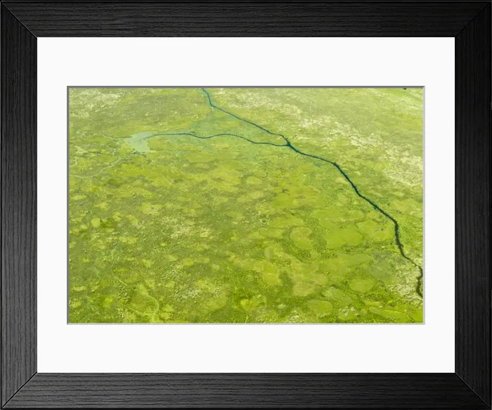 Framed Print : Aerial view of wetlands to the south west of Lake Victoria. Uganda Framed Print : Aerial view of wetlands to the south west of Lake Victoria. Uganda