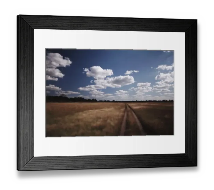 Framed Print : Zimbabwe, View of road near Linkwasha Airstrip