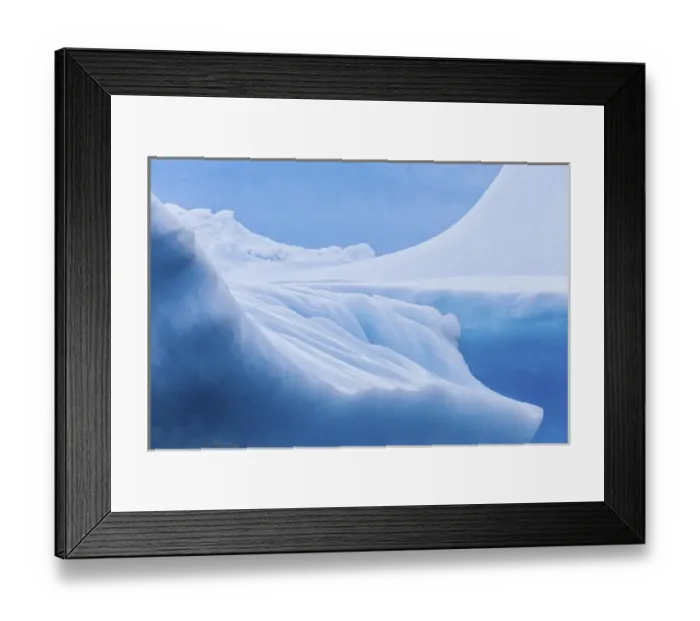 Framed Print : South Georgia Island. Iceberg shapes and hues