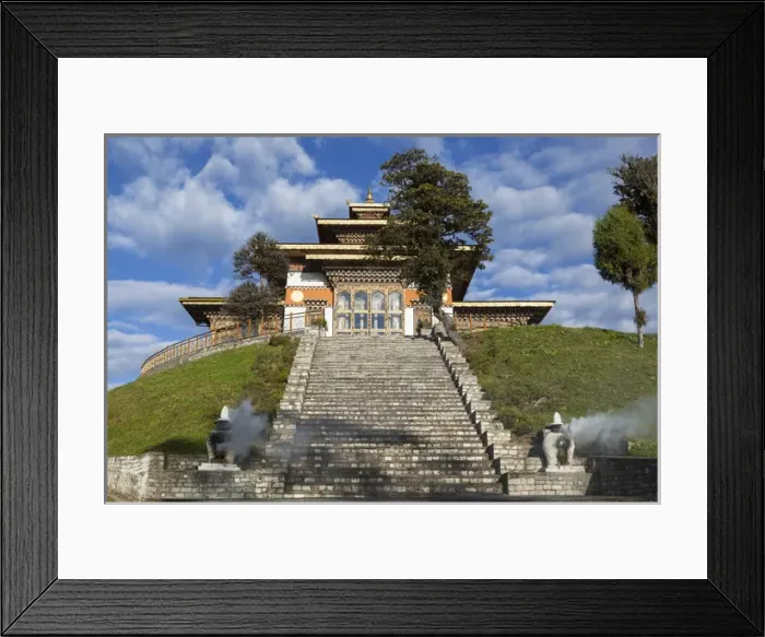 Framed Print : Bhutan, Dochu La, Druk Wangyal Lhakhang Temple Framed Print : Bhutan, Dochu La, Druk Wangyal Lhakhang Temple