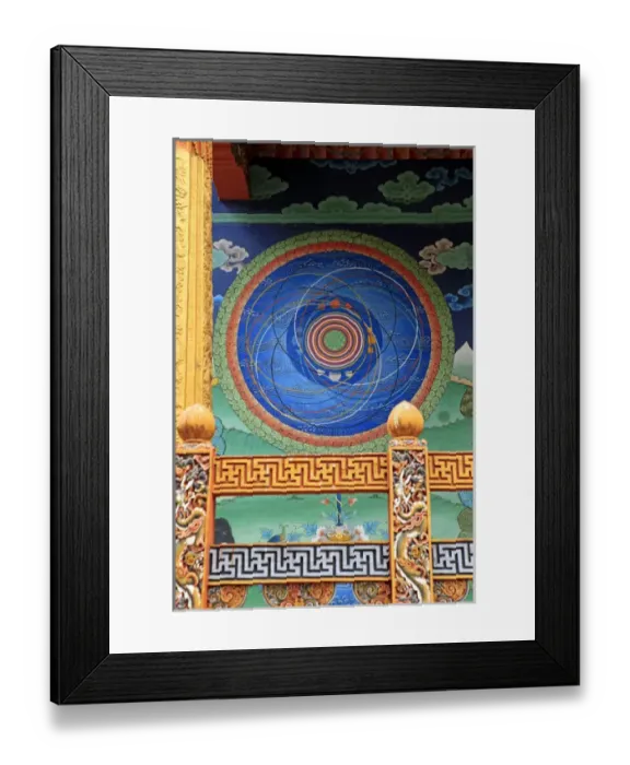 Framed Print : Asia, Bhutan, Punakha. The Cosmic Mandala at Punakha Dzong Framed Print : Asia, Bhutan, Punakha. The Cosmic Mandala at Punakha Dzong