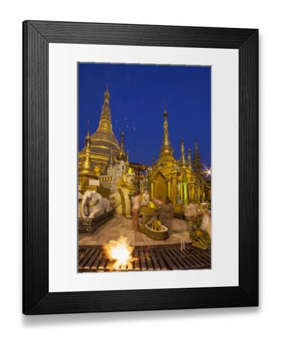 Framed Print : Myanmar, Yangon. Schwedagon Temple exterior Framed Print : Myanmar, Yangon. Schwedagon Temple exterior