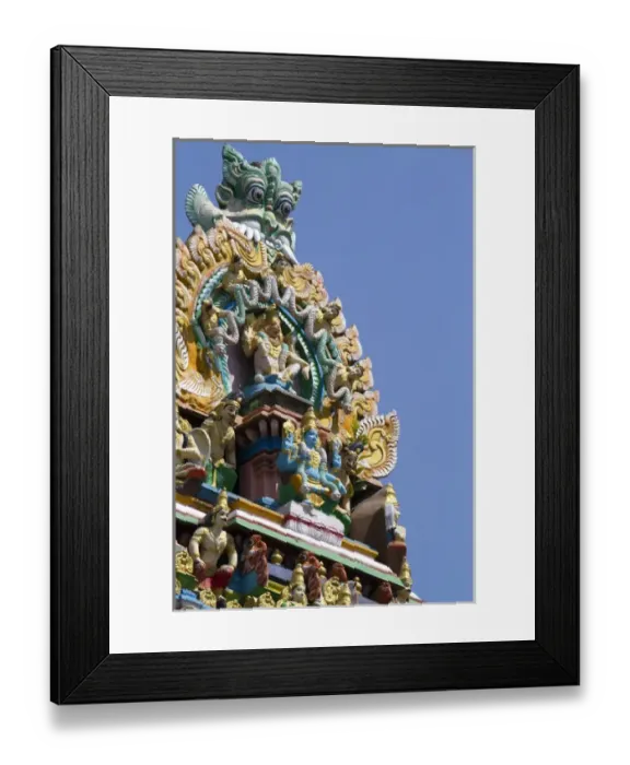 Framed Print : Hindu Temple in (Rangoon) Yangon, (Burma) Myanmar