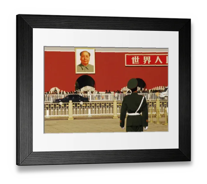 Framed Print : China, Beijing, Tiananmen Square, guard posted on Tiananmen square, the Tiananmen Framed Print : China, Beijing, Tiananmen Square, guard posted on Tiananmen square, the Tiananmen