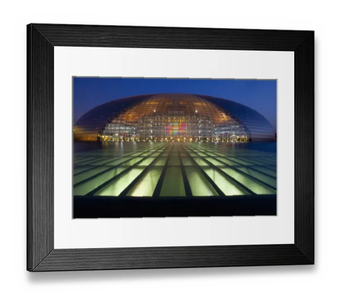 Framed Print : Beijing China, National Grand Theater at night Framed Print : Beijing China, National Grand Theater at night