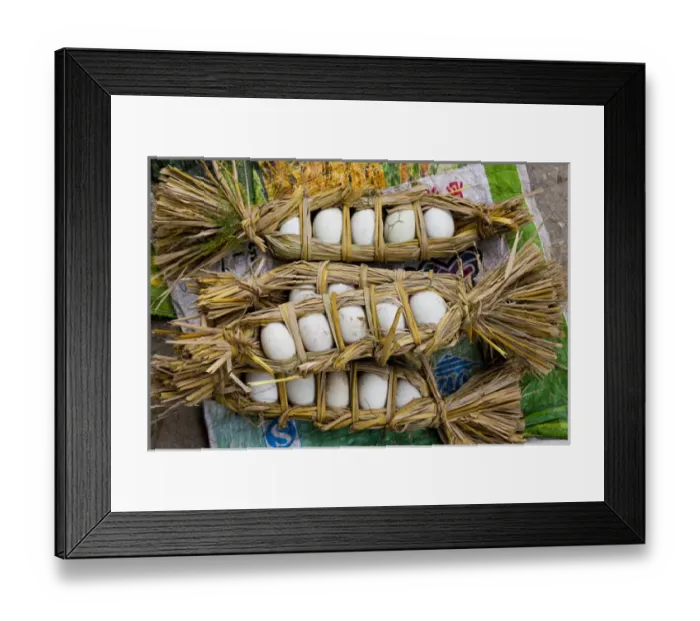 Framed Print : Duck eggs for sale at market, Yuanyang, China Framed Print : Duck eggs for sale at market, Yuanyang, China