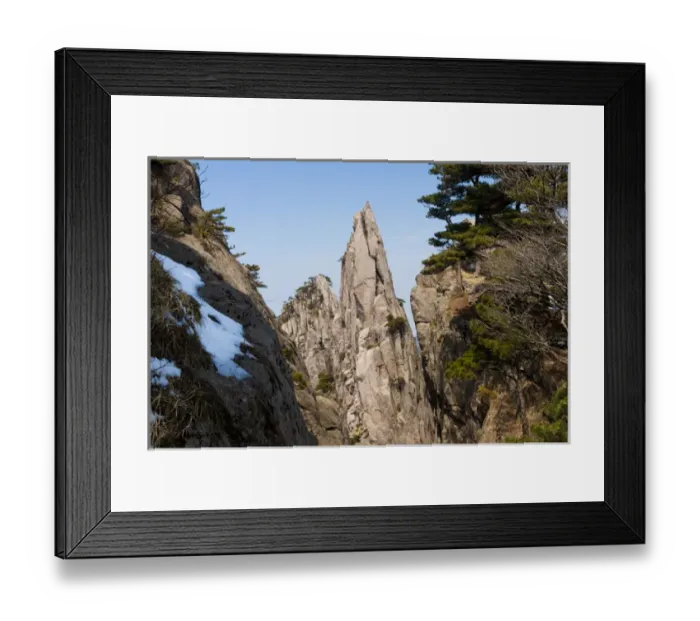 Framed Print : Huang Shan landscape, China