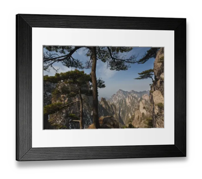 Framed Print : Huang Shan landscape, China Framed Print : Huang Shan landscape, China