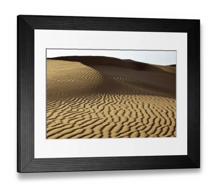 Framed Print : China, Inner Mongolia, Badan Jilin Desert. Wind-blown patterns on desert landscape Framed Print : China, Inner Mongolia, Badan Jilin Desert. Wind-blown patterns on desert landscape