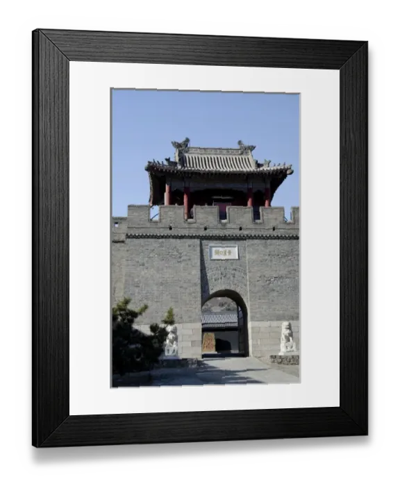 Framed Print : China, Ji Province, Tianjin. The Great Wall of China at Huangyaguan