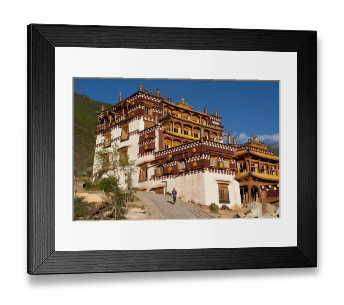 Framed Print : Sangpi Luobuling Si Monastery, Xiangsheng, Sichuan Province, China Framed Print : Sangpi Luobuling Si Monastery, Xiangsheng, Sichuan Province, China