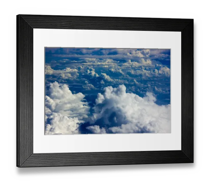 Framed Print : Aerial view of clouds, China Framed Print : Aerial view of clouds, China