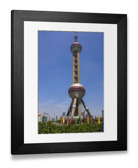 Framed Print : Oriental Pearl TV Tower, Pudong, Shanghai, China Framed Print : Oriental Pearl TV Tower, Pudong, Shanghai, China