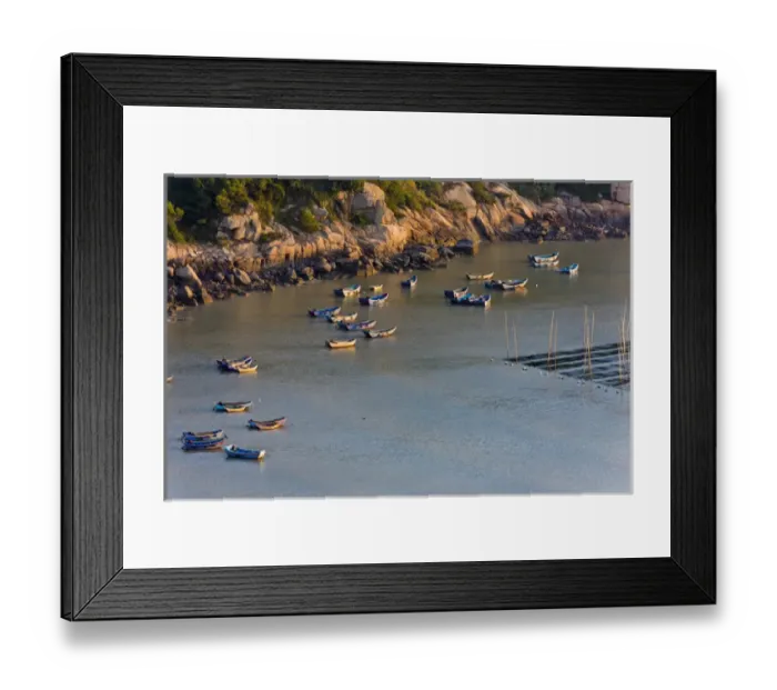 Framed Print : Fishing boats on the muddy beach at sunrise, East China Sea, Xiapu, Fujian, China Framed Print : Fishing boats on the muddy beach at sunrise, East China Sea, Xiapu, Fujian, China