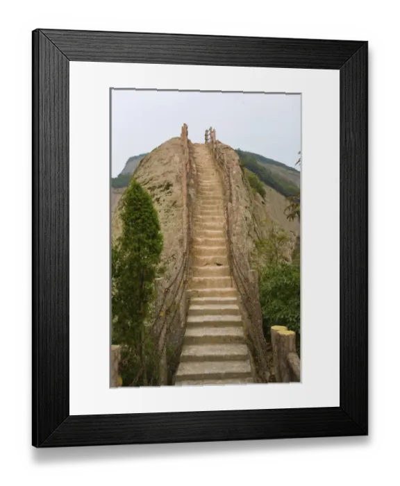 Framed Print : Stepped pathway in the mountain, Ziyuan National Geo Park, Guangxi, China Framed Print : Stepped pathway in the mountain, Ziyuan National Geo Park, Guangxi, China