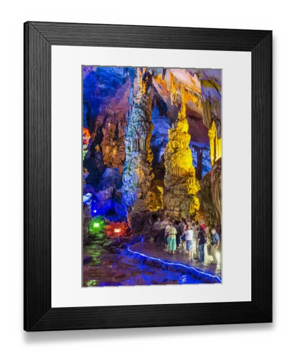 Framed Print : Reed Flute Cave Guilin, China