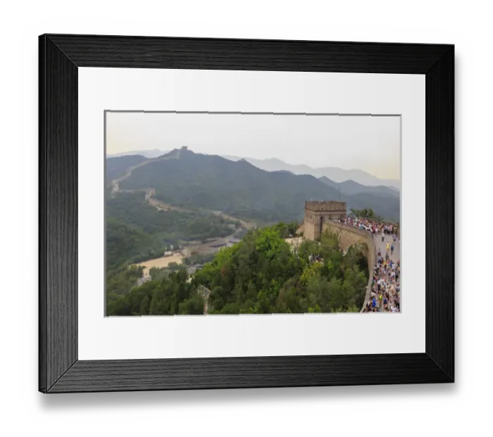 Framed Print : The Great Wall- Modern Seven Wonders of the World, Qianjiadian Scenic Area, East Framed Print : The Great Wall- Modern Seven Wonders of the World, Qianjiadian Scenic Area, East