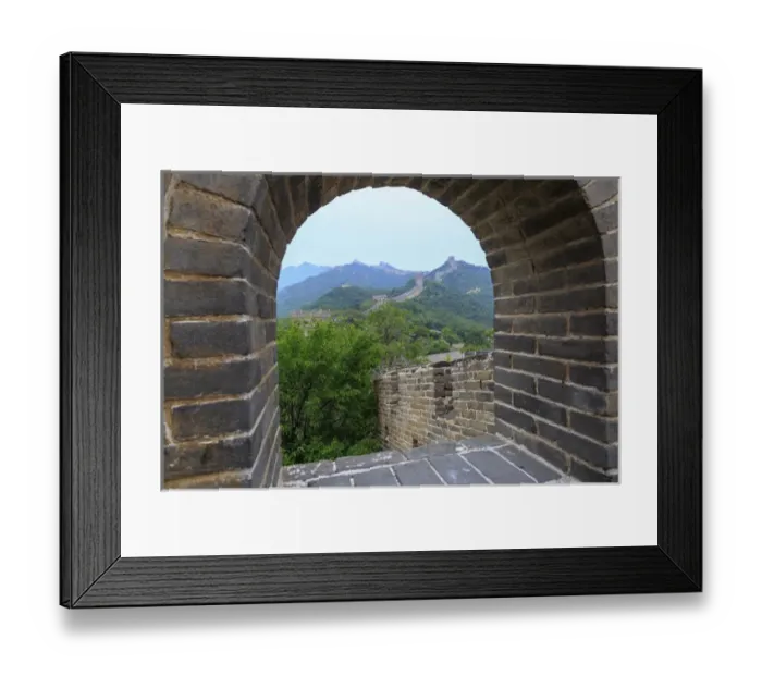 Framed Print : The Great Wall- Modern Seven Wonders of the World, Qianjiadian Scenic Area, East Framed Print : The Great Wall- Modern Seven Wonders of the World, Qianjiadian Scenic Area, East