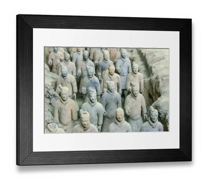 Framed Print : Terra Cotta Army Museum, The Terracotta Army of Warriors & Horses is a collection Framed Print : Terra Cotta Army Museum, The Terracotta Army of Warriors & Horses is a collection