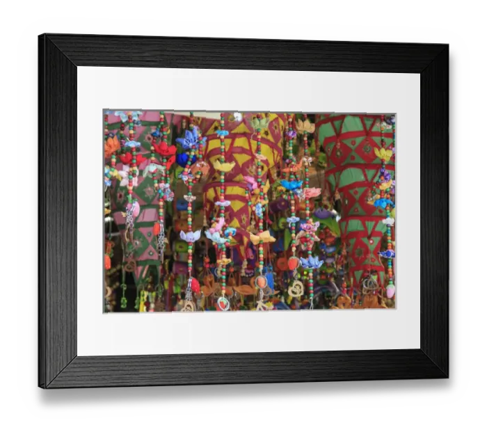 Framed Print : hanging trinkets, shops around Nine Pedestrian Street, Guangzhou, China Framed Print : hanging trinkets, shops around Nine Pedestrian Street, Guangzhou, China