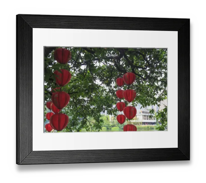 Framed Print : Lichi Bay Walkway and Park, Guangzhou, China Framed Print : Lichi Bay Walkway and Park, Guangzhou, China