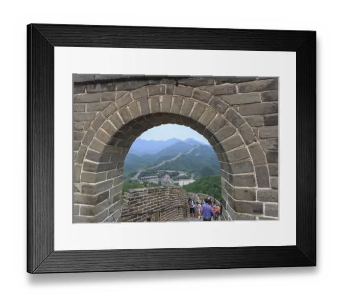 Framed Print : The Great Wall- Modern Seven Wonders of the World, Qianjiadian Scenic Area, East Framed Print : The Great Wall- Modern Seven Wonders of the World, Qianjiadian Scenic Area, East