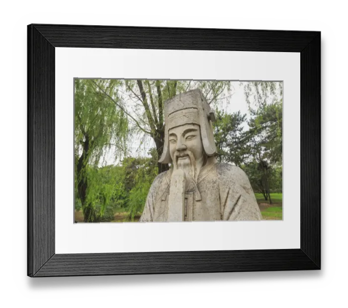 Framed Print : The Ming Tombs, Stone Sculptures, near Beijing, China Framed Print : The Ming Tombs, Stone Sculptures, near Beijing, China