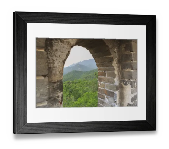 Framed Print : The Great Wall- Modern Seven Wonders of the World, Qianjiadian Scenic Area, East Framed Print : The Great Wall- Modern Seven Wonders of the World, Qianjiadian Scenic Area, East
