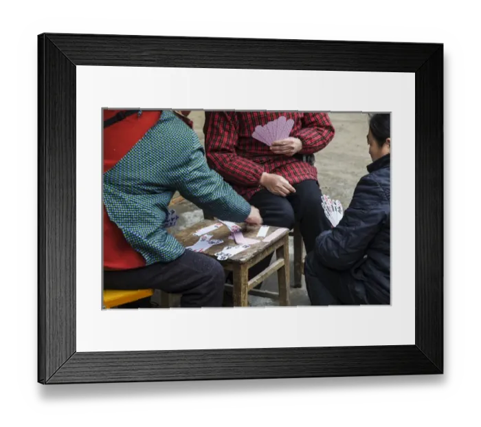 Framed Print : Asia; China; Xing Ping; Women Playing Chinese Card game Framed Print : Asia; China; Xing Ping; Women Playing Chinese Card game